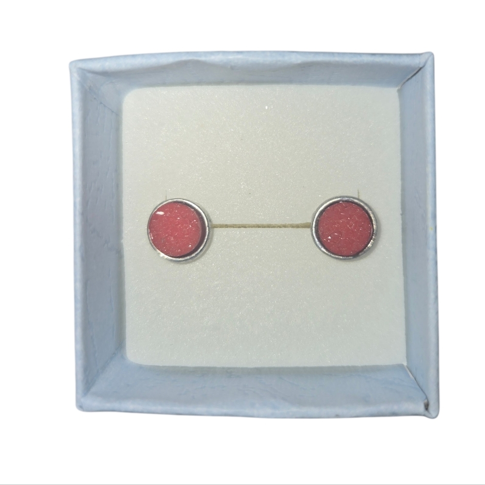 Red Sparkling Earrings
